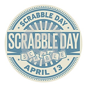 Scrabble Day stamp