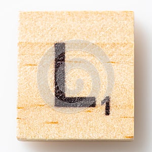 Scrabble Letter L