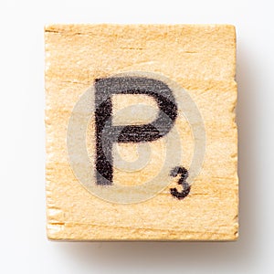 Scrabble Letter P