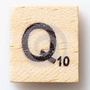 Scrabble Letter Q