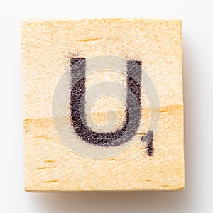 Scrabble Letter U