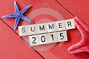 Scrabble letters with Summer 2015