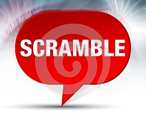 Scramble Red Bubble Background