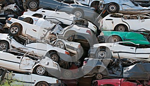 Scrap cars for recycling