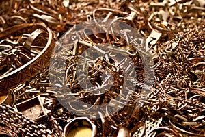 Scrap gold jewelry