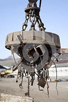 Scrap metal electro magnet