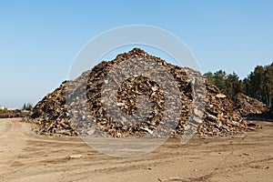 Scrap metal heap