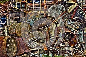 Scrap Metal From Imperial Sugar Mill Tear Down Sugar Land Texas