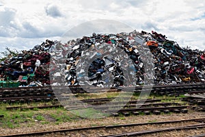 Scrap metal stack