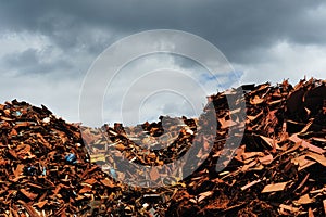 Scrap yard in Amsterdam photo