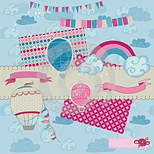 Scrapbook Design Elements - Party, Balloons