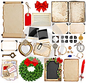 Scrapbook elements for christmas holidays greetings