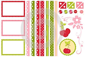 Scrapbook elements. Decors