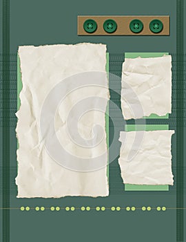 Scrapbook - Green Lace Page