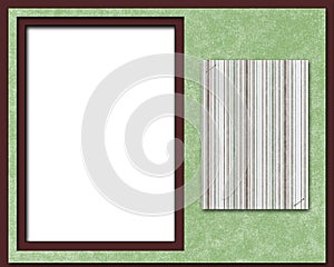 Scrapbook page, frame or card