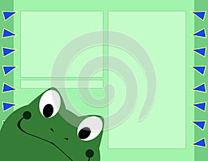 Scrapbook Page Layout - Frog