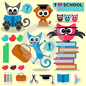 Scrapbook set school theme