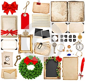 Scrapbooking elements for christmas holidays greetings