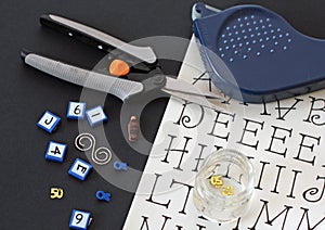 Scrapbooking supplies