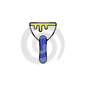 Scraper flat vector icon sign symbol