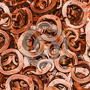 Scrapheap of copper