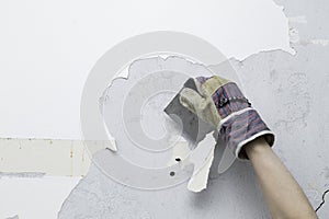 Scraping paint