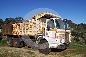 Scrapped Greek truck or lorry