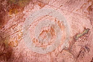 Scratched dirty dusty copper plate texture, old metal background