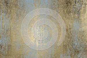 Scratched golden foil texture background