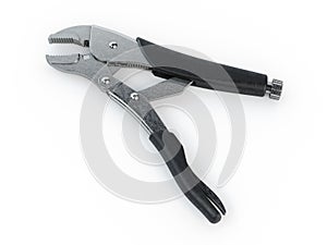 Scratched locking pliers