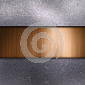 Scratched metal background