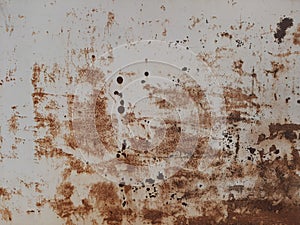 Scratched metal, white texture of rusty metal, rusty white metal background