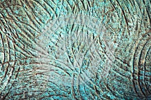 Scratched patinated bronze texture photo