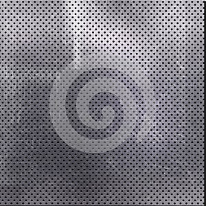 Scratched perforated metal background