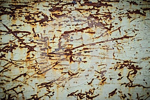 Scratched and rusty steel wall for background. Grungy metal plat