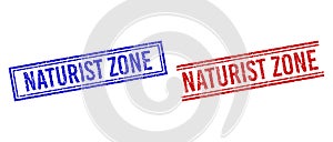 Scratched Textured NATURIST ZONE Seal with Double Lines