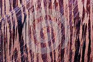 Scratched wood texture closeup