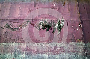 Scratches on big ship