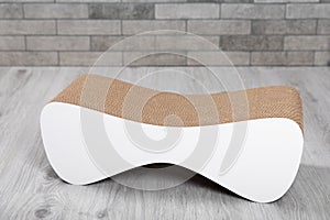 Scratching post for a cat. Caring for animals