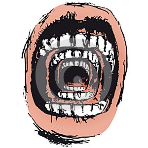 Scream surreal (vector)