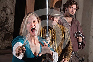 Mad Woman with Dagger