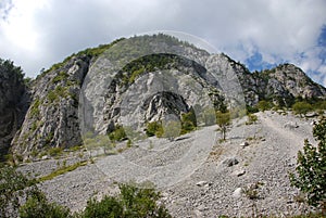 Scree slope photo