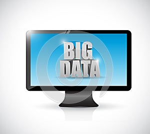 Screen and big data message illustration