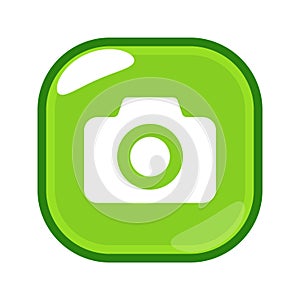 screen capture camera flat green icon design