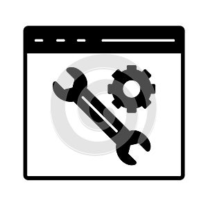Screen maintenance Vector icon which can easily modify or edit .