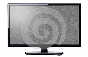 Screen monitor tv noisy video grain isolated