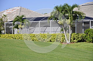 Screen porch for home in Naples, Florida