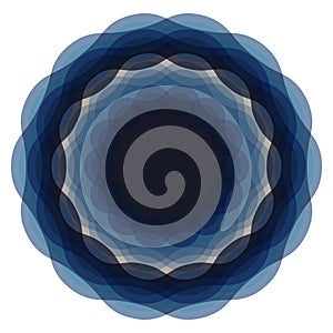 Screen printing pattern. Radiant frame. Abstract vortex. Circular pattern