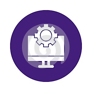 Screen settings Vector icon which can easily modify or edit