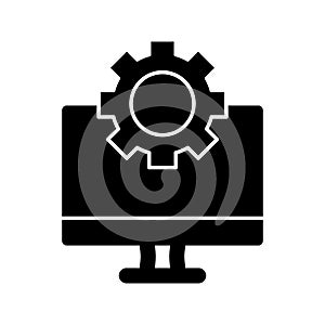 Screen settings Vector icon which can easily modify or edit
